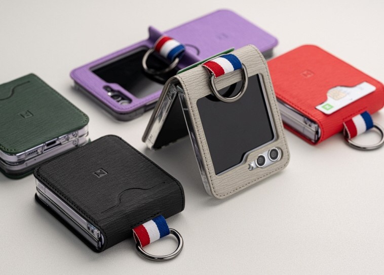 지플립 5 카드 케이스 가죽 힌지보호 지갑 링 - 상품 이미지