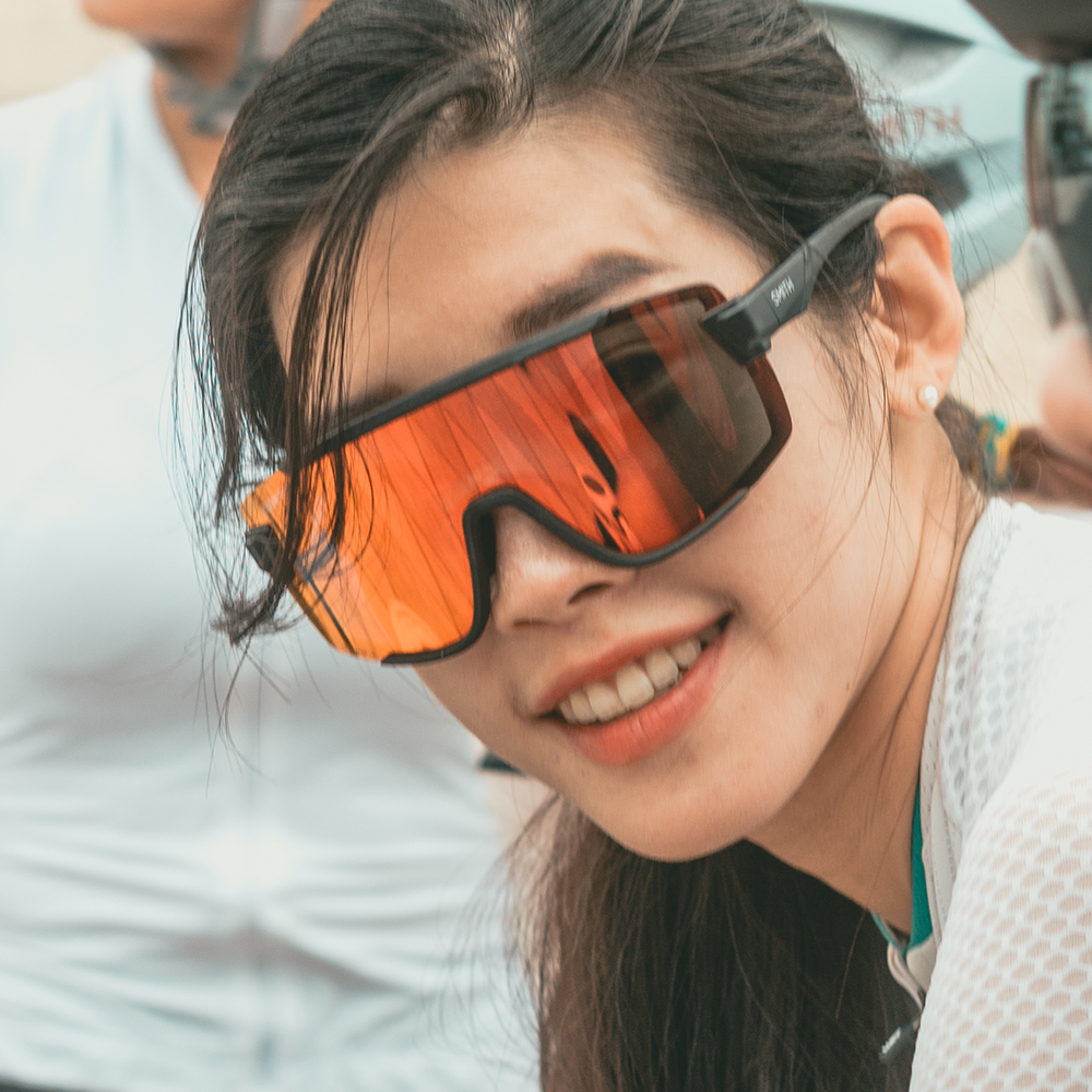 스미스 자전거 고글 러닝선글라스 마라톤선글라스 트레일러닝 와일드캣 블랙 레드 - 상품 이미지