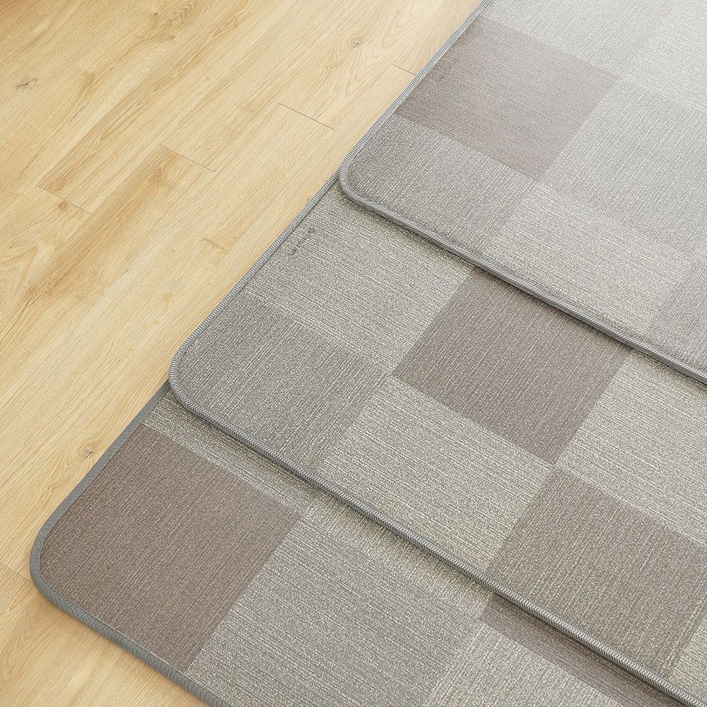 한일의료기 전기매트 모노륨 전기장판 난방 온열 거실용 바닥 1인용 소형 체크그레이