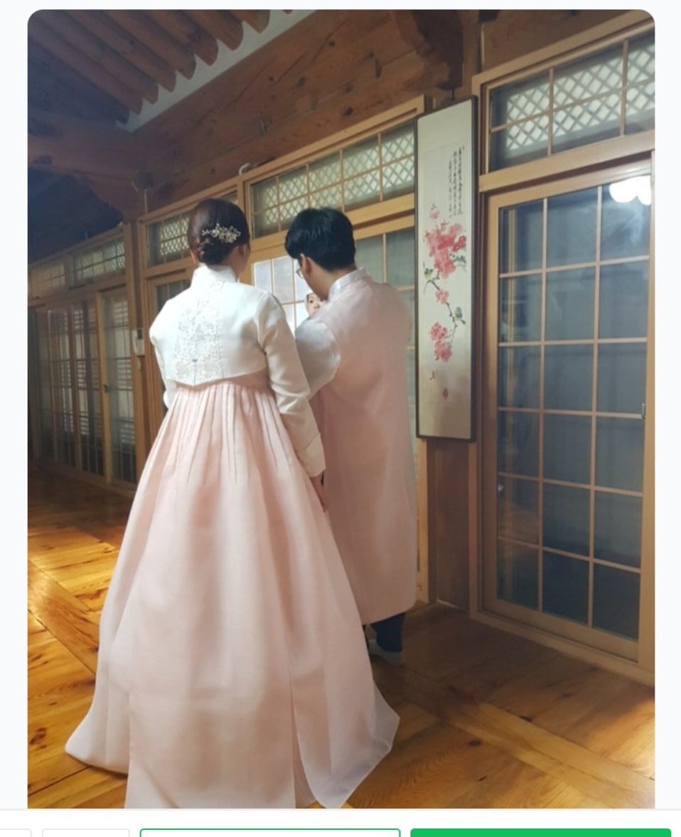 한복대여 은가비한복 올킬커플10번 드레스 웨딩촬영 결혼식 돌잔치 신랑신부 상품 이미지