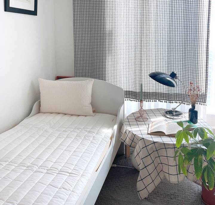 하루 린넨 식탁보 식탁커버 미니 원탁 테이블보 2인식탁보