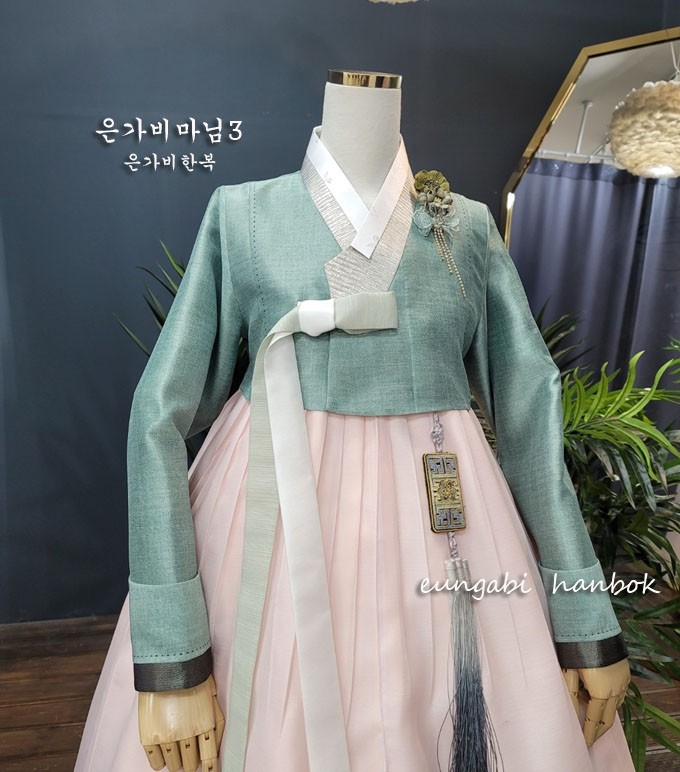 [한복대여]은가비마님3 세련된 결혼식 하객 혼주한복 - 상세 이미지 3