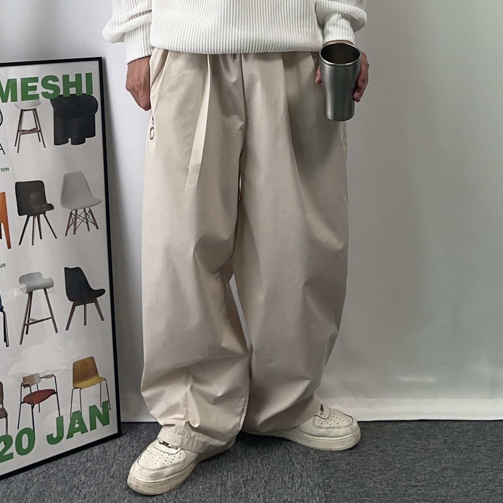 1+1 남자벌룬팬츠 남자항아리바지 - 상세 이미지 3