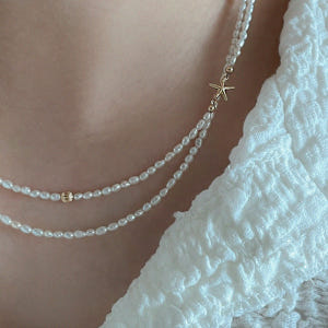 천연 담수진주 2mm 목걸이 베인 14k 18k 밥풀 쌀알 초미니 진주 솔직 후기 | 실사용자 리뷰 분석 - 상품 이미지 4