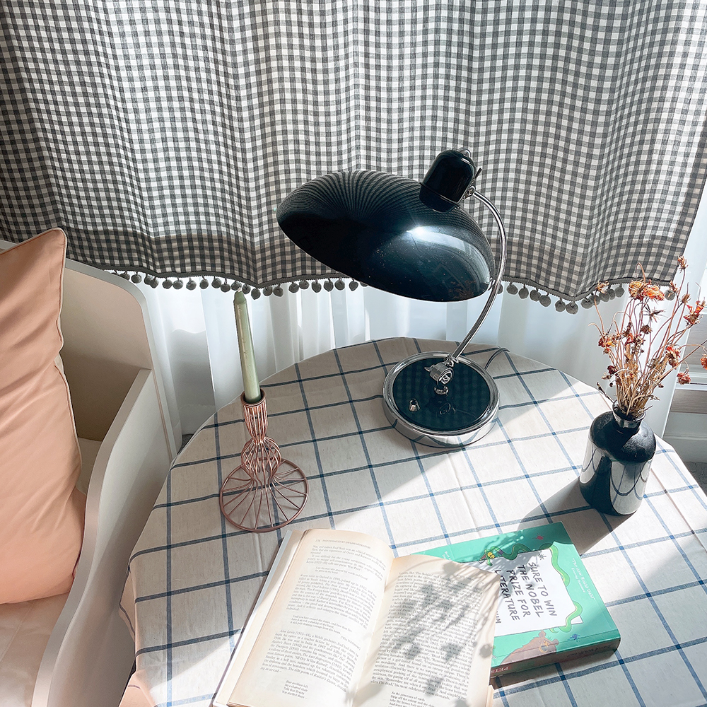 하루 린넨 식탁보 식탁커버 미니 원탁 테이블보 2인식탁보