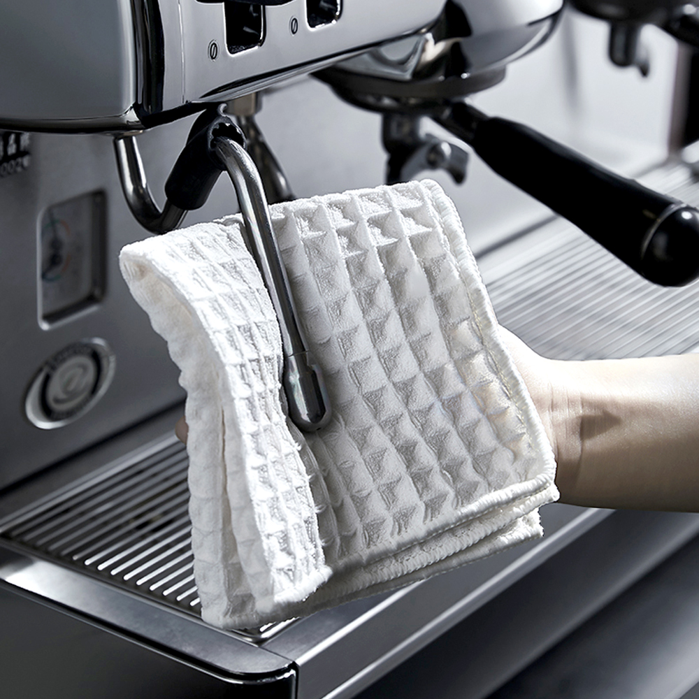 칼딘 카페 행주 주방 바리스타 수건 극세사 클립형 와플 타월 30x30cm(일반형)