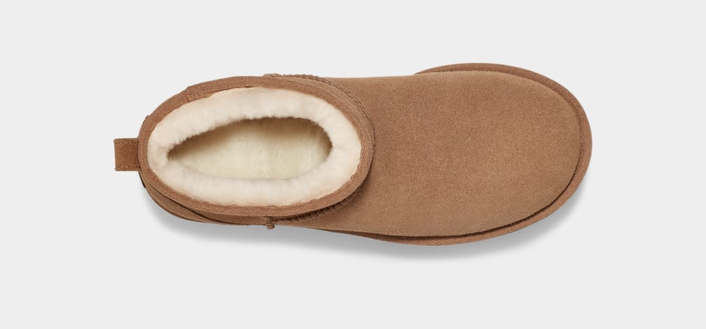 어그 클래식 울트라 미니 플랫폼 빅키즈 체스넛 블랙 샌드 여성 키높이 부츠 UGG 미국 - 상세 이미지 4