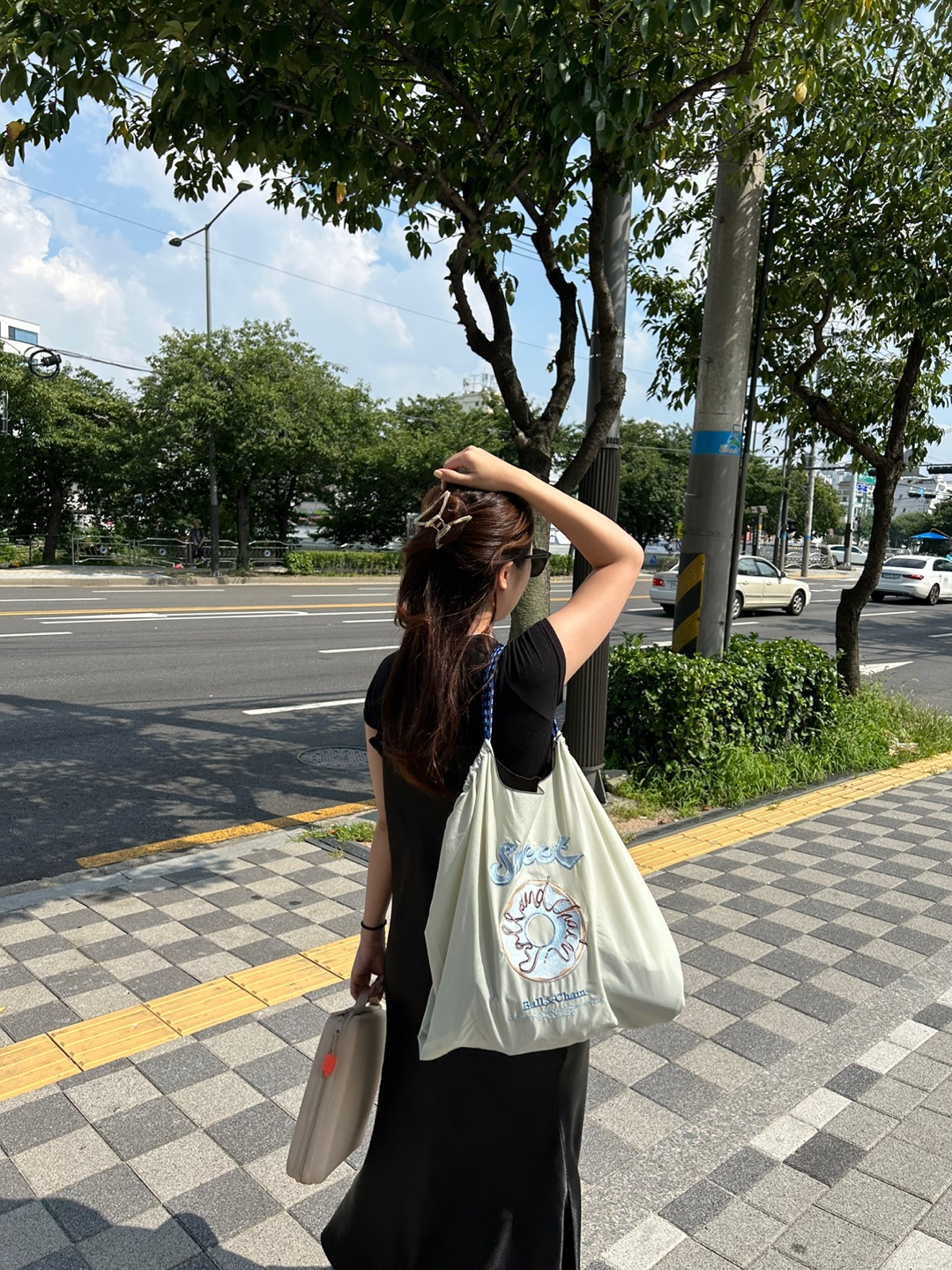 여름 에코백 보부상가방 숄더 여성 데일리 빅 캔버스백 이미지 8