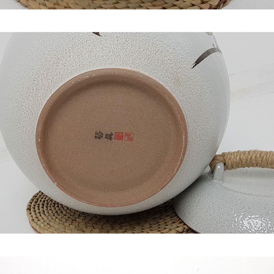 도자기 쌀통 항아리 쌀독 10kg 쌀 벌레안생기는쌀통 - 상세 이미지 3