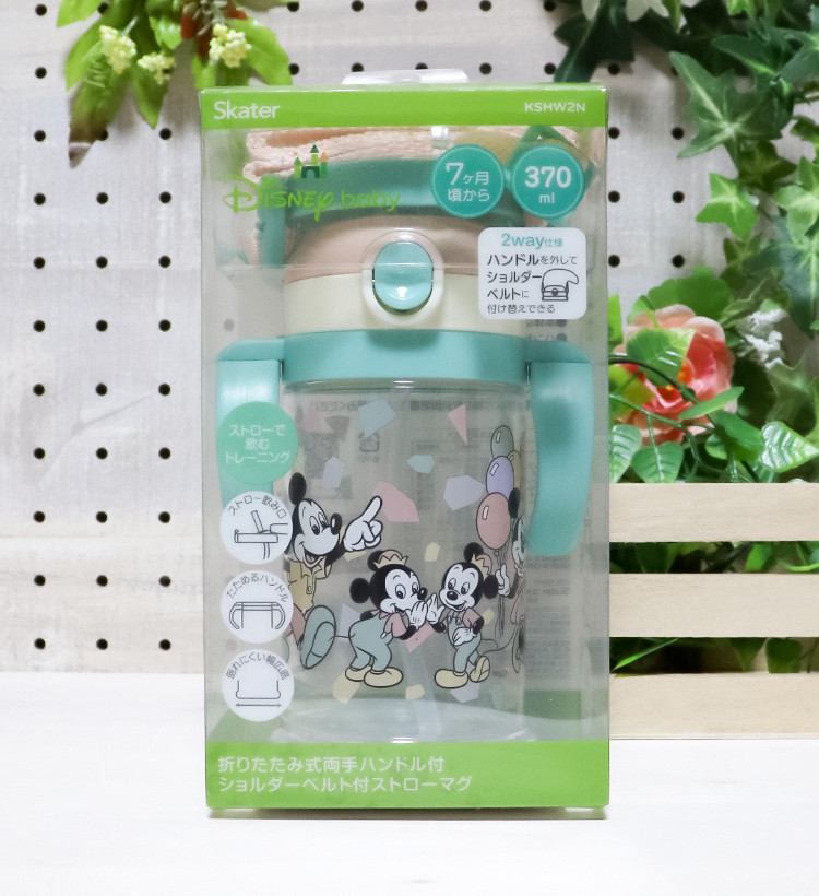스케이터 디즈니 미키 앤 프렌즈 2WAY 원터치 빨대컵 370ml KSHW2N - 주방·식기 - 하카타몰