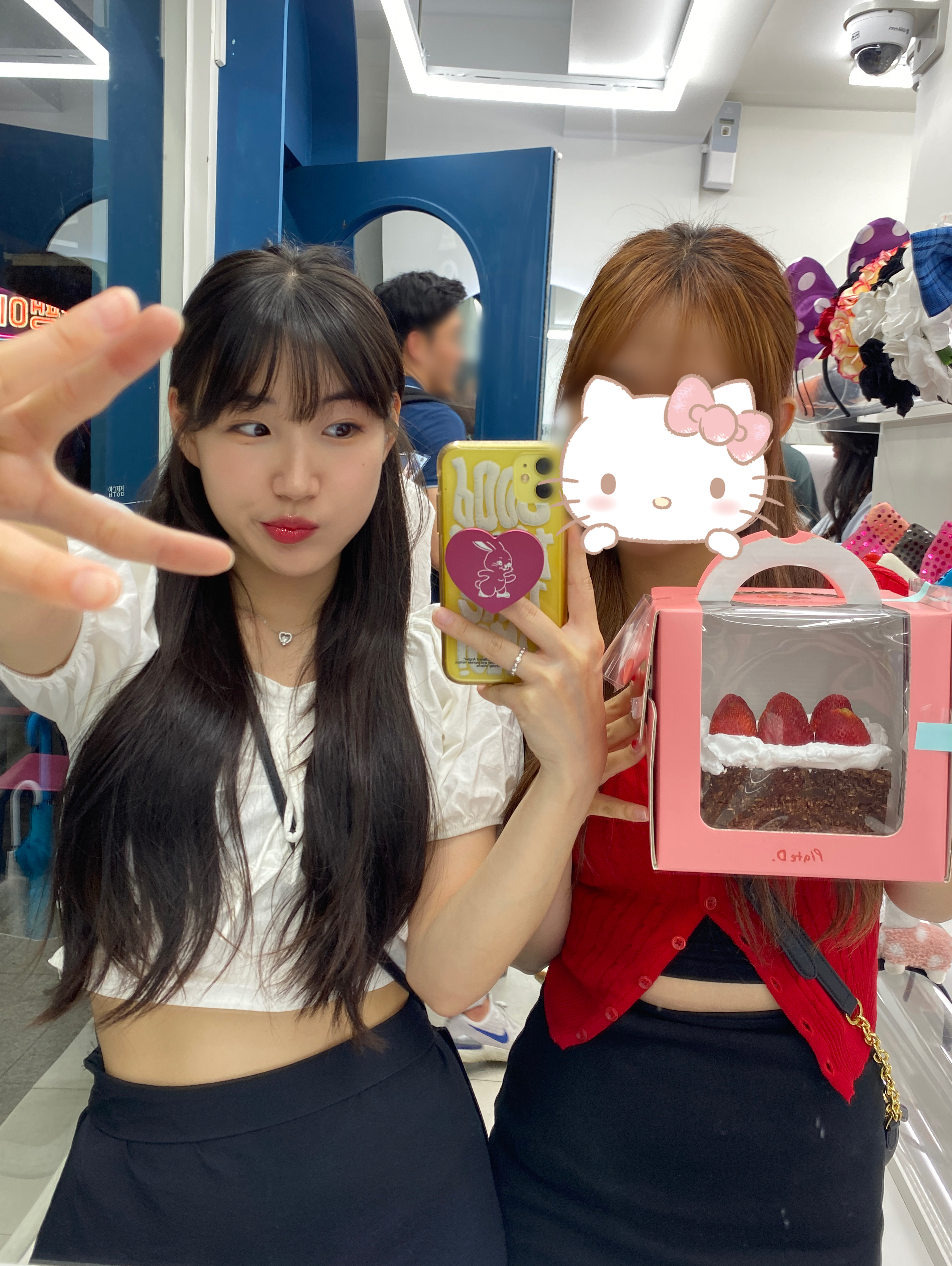위씨 We.C 커스텀 메탈 하트 스마트 톡 맥세이프 핑거 링 아이폰 로고 그림 - 상세 이미지 3