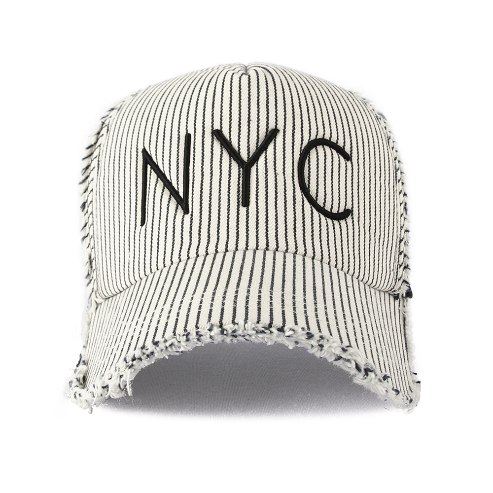 국내제작 빈티지 NYC 워터파크 모자 여름 망사 데미지 워싱 메쉬볼캡 - 상세 이미지 5