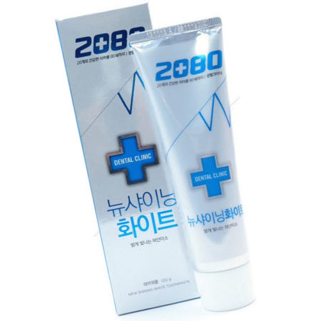 2080 뉴샤이닝 화이트 치약 125g 치아미백치약 치아관리