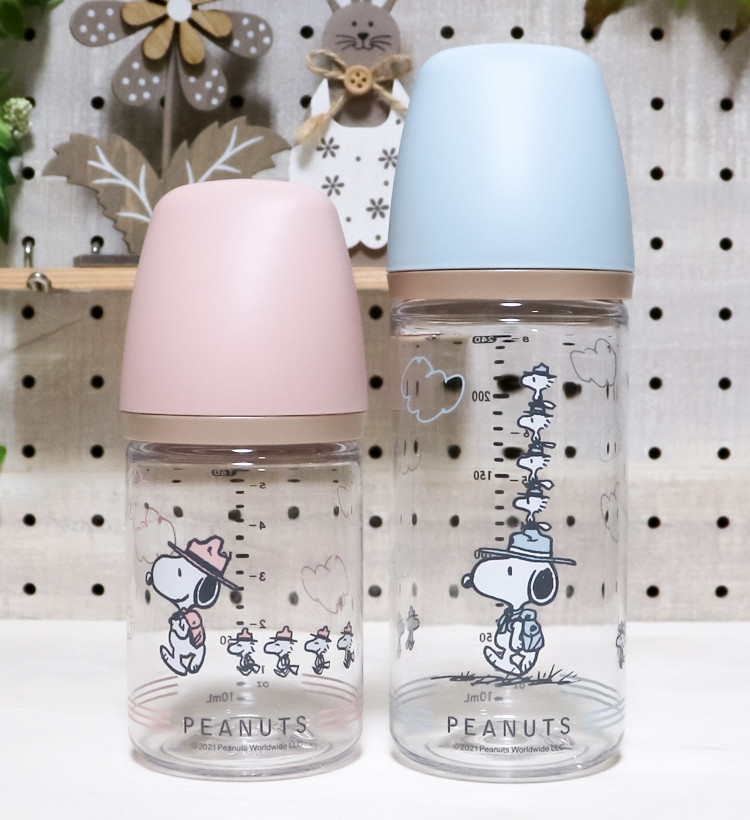 릿첼 외출용 플라스틱 젖병 (미피, 스누피) 160ml / 240ml - 수유·외출 - 하카타몰