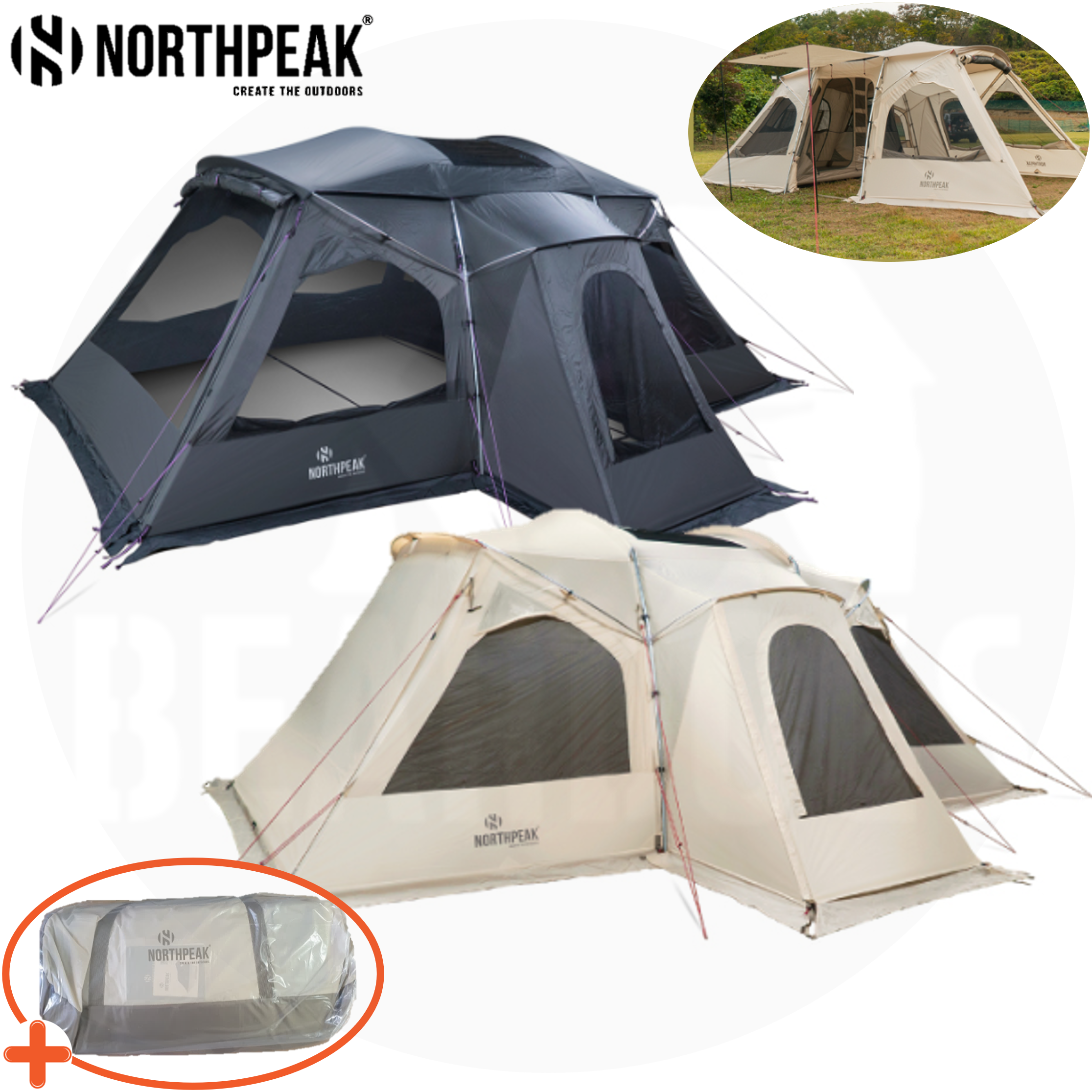 노스피크 인디아나 텐트 터널형 리빙쉘 거실형 신형