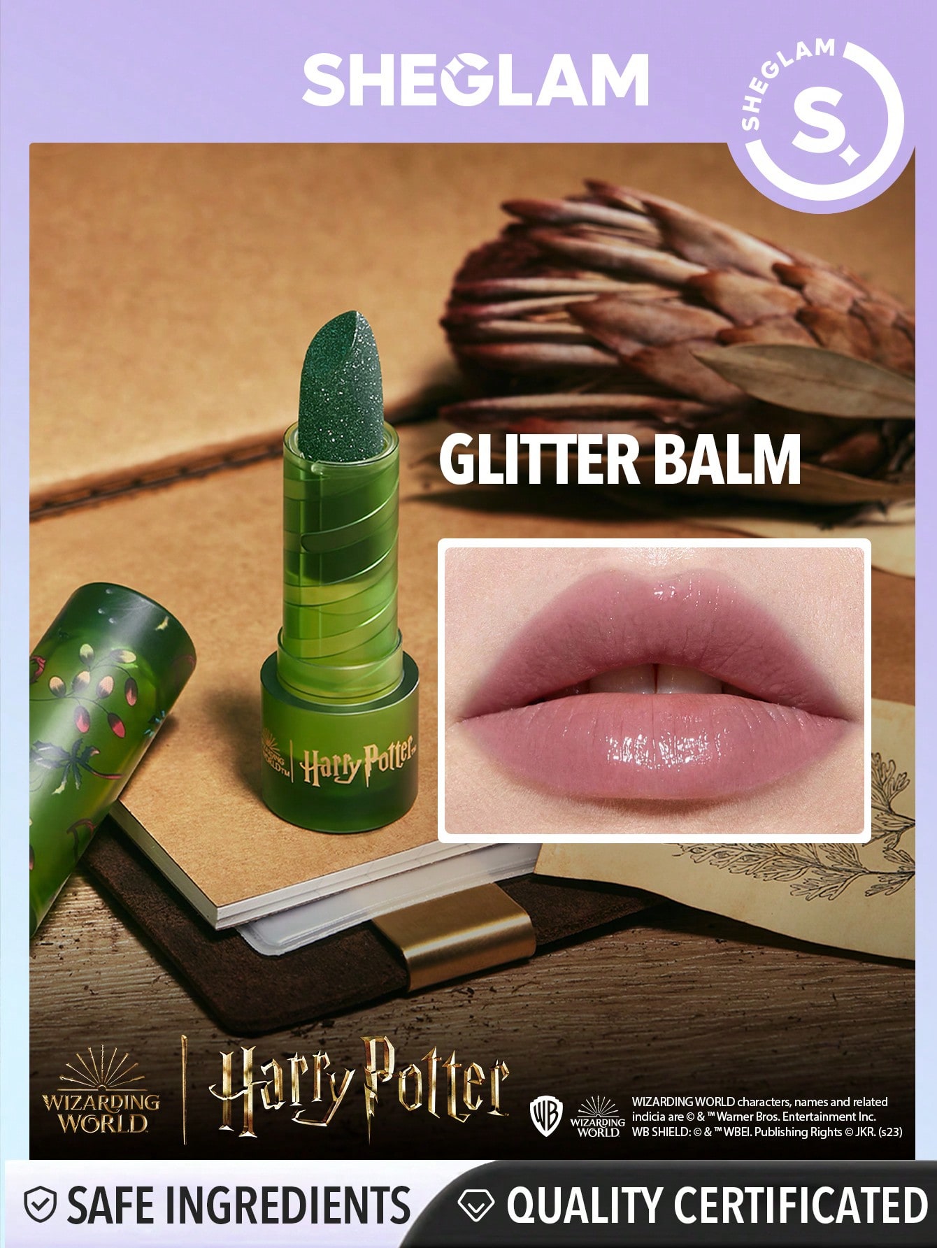 쉬글램 해리포터 립밤 글리터 립스틱 블랙립밤 sheglam harry potter - 상세 이미지 4