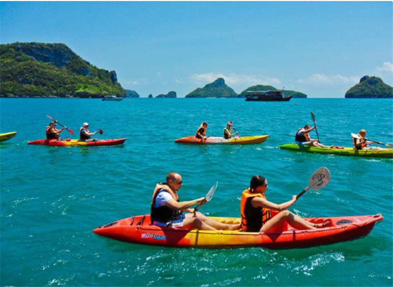 태국 Angthong National Park & Big Boat 또는 Speedboat로 카약 체험 | 사무이 이미지 2