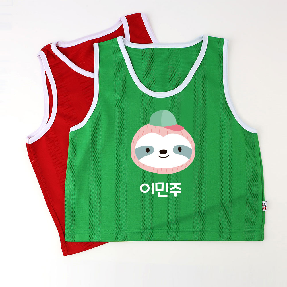 [주문제작]팀조끼리틀포레스트 그린 유아용 왼쪽가슴 - 상세 이미지 5