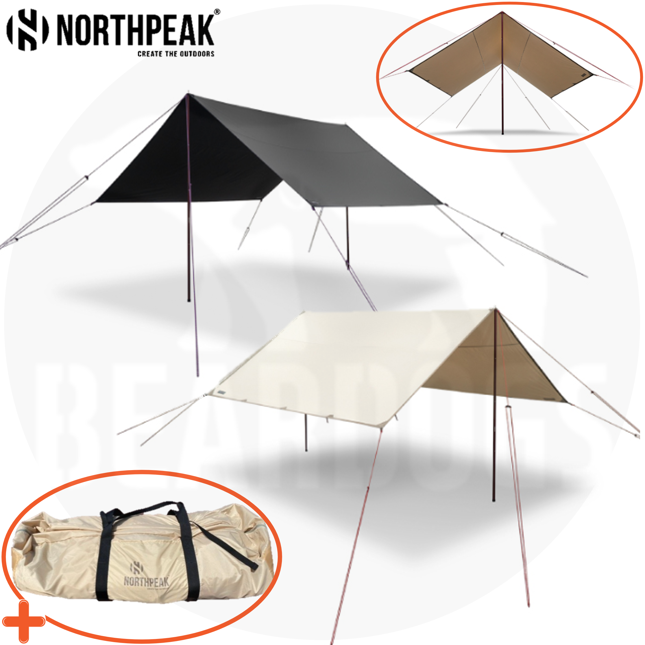 노스피크 루나 렉타 타프 미니 스펀텍 미디움