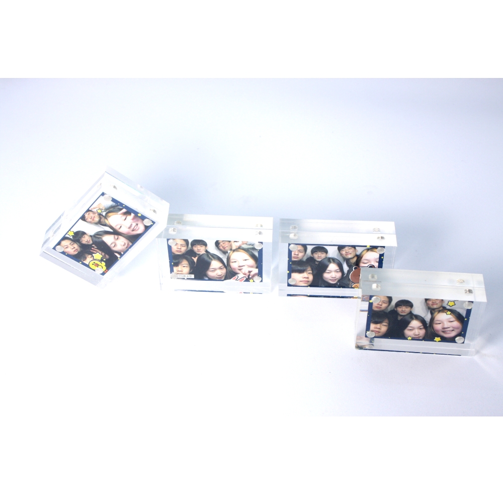 아크릴 미니액자 인생사진 포토테이블 증명사진 네컷액자 입체 자석 프레임