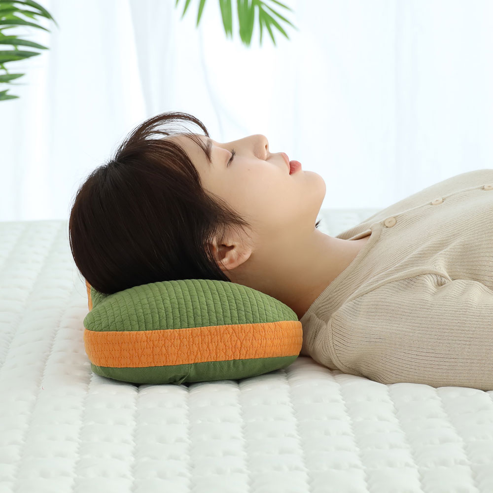 아르떼베딩 숙면 목이편한 국내산 풍수 부엉이 자수 땅콩메밀베개
