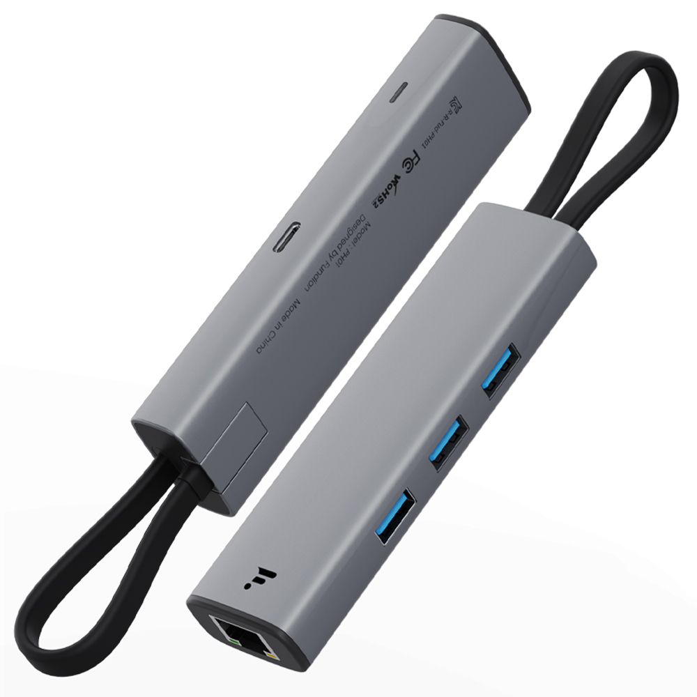 펀디안 USB3.1 Gen1 C타입 기가비트 랜카드 USB3.0 멀티허브, PH01 - 상세 이미지 5