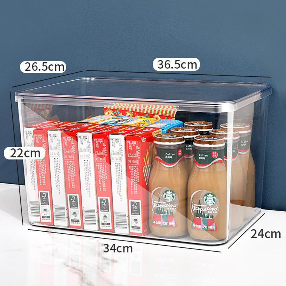 뚜껑포함 PET 투명 옷정리함 소형(11cm) 옷장 정리함 수납함 리빙박스