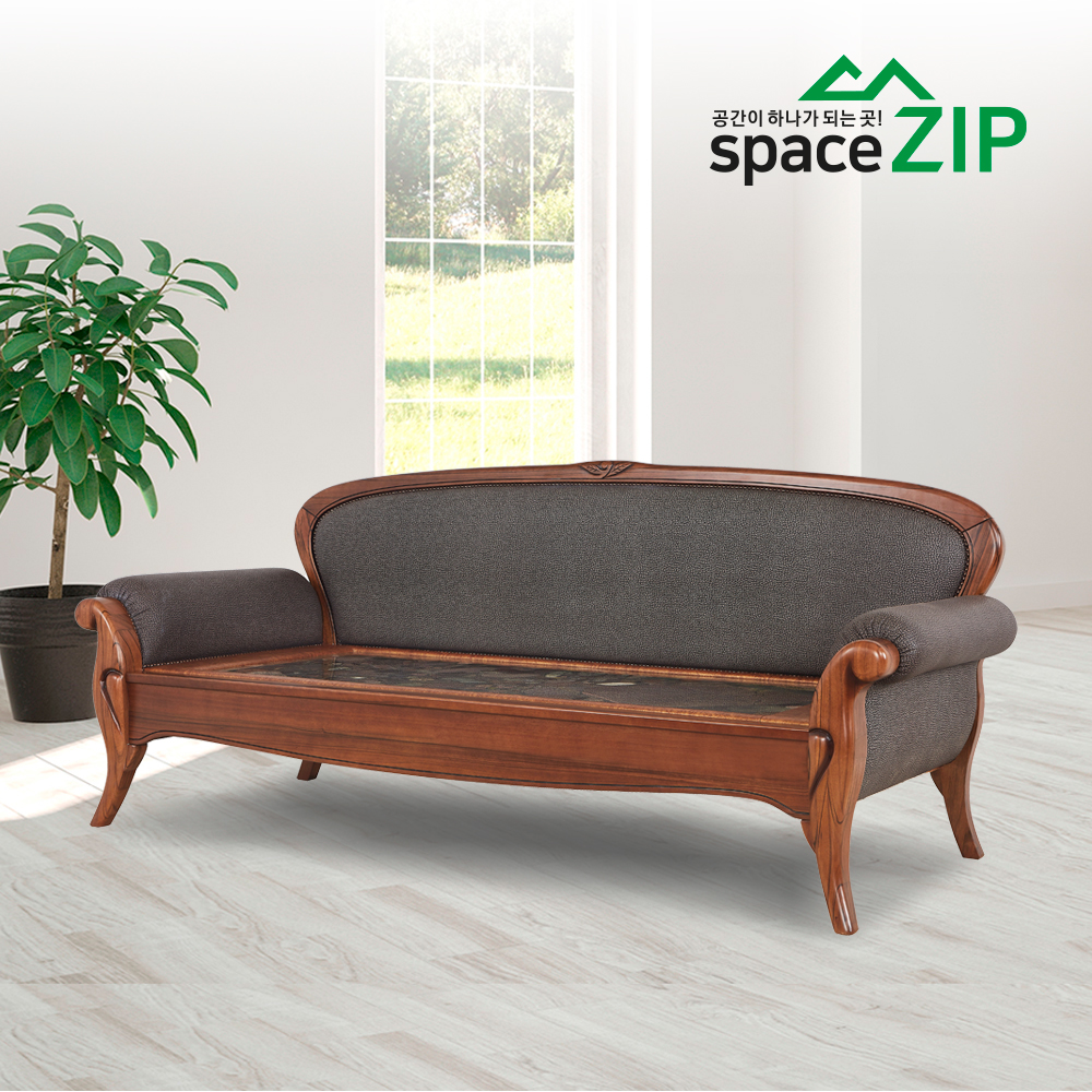스페이스집 1882 돌쇼파 흙소파 돌침대쇼파 온열 온돌 황토볼 3인용