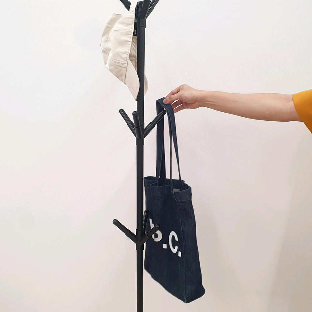 삼각지지 튼튼한 스탠드행거 틈새 미니 조립식 고정식 행거 스탠드옷걸이