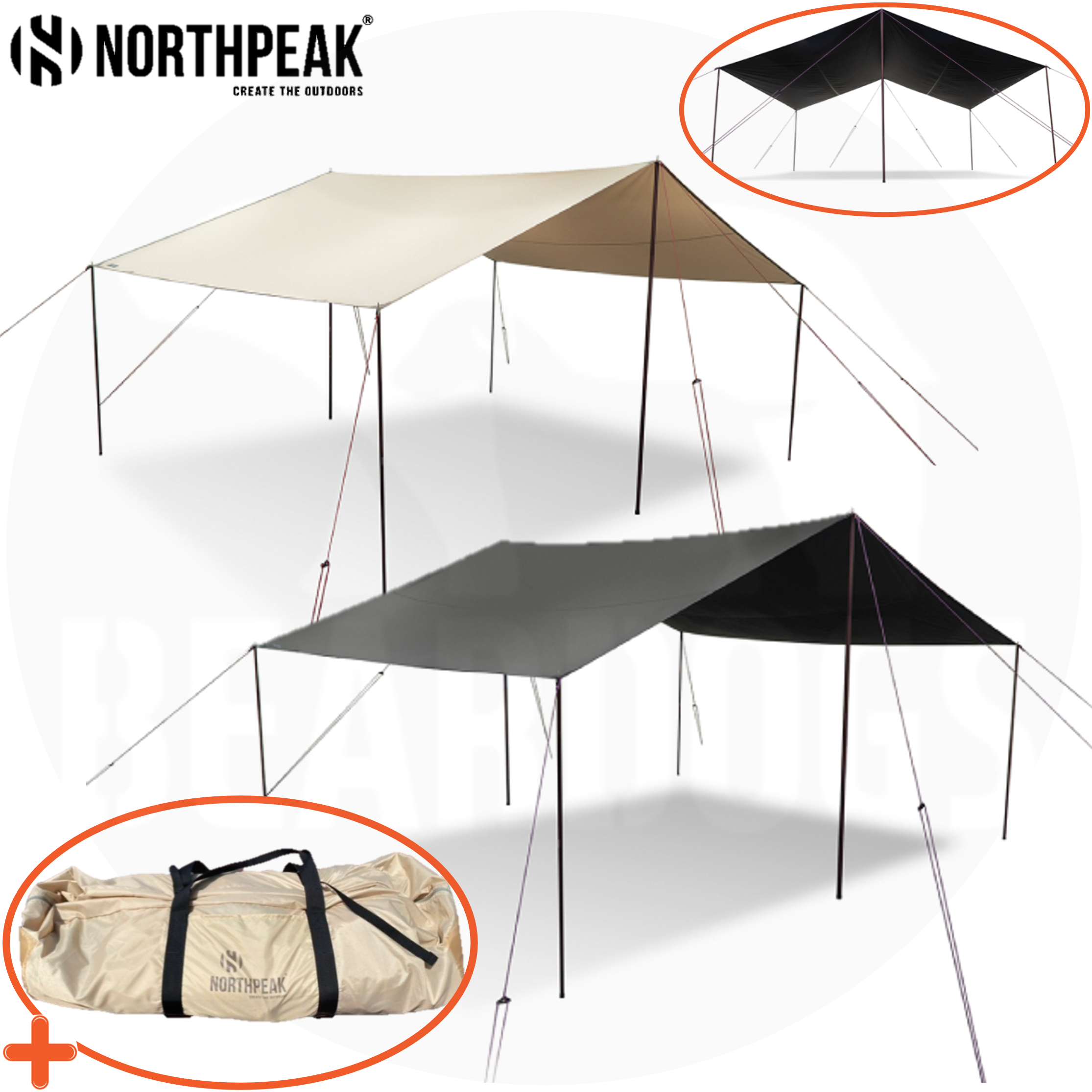 노스피크 루나 렉타 타프 대형 스펀텍 라지