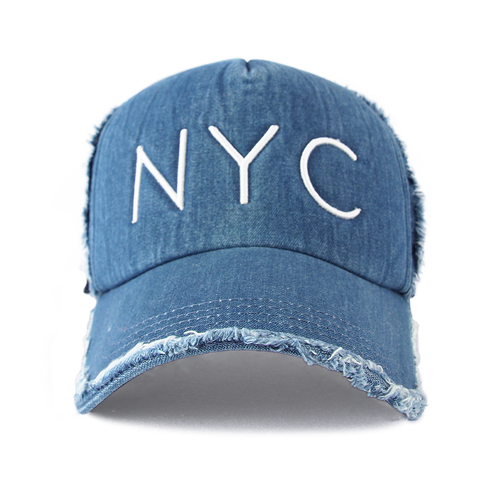국내제작 빈티지 NYC 워터파크 모자 여름 망사 데미지 워싱 메쉬볼캡 - 상세 이미지 3
