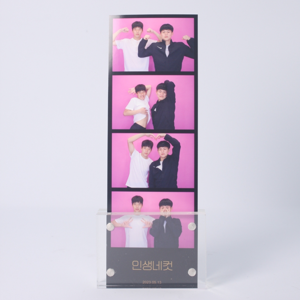 아크릴 미니액자 인생사진 포토테이블 증명사진 네컷액자 입체 자석 프레임