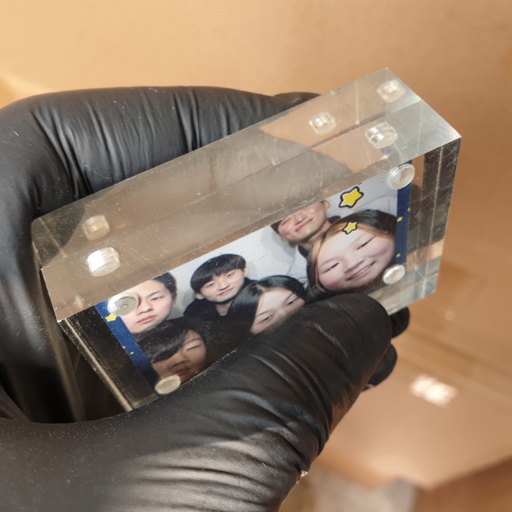 아크릴 미니액자 인생사진 포토테이블 증명사진 네컷액자 입체 자석 프레임