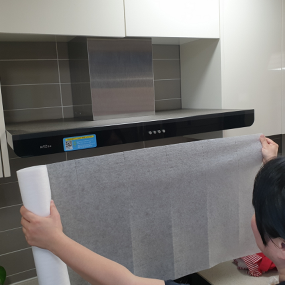 붙이는주방후드필터 부엌환풍기부직포 부착식 자석