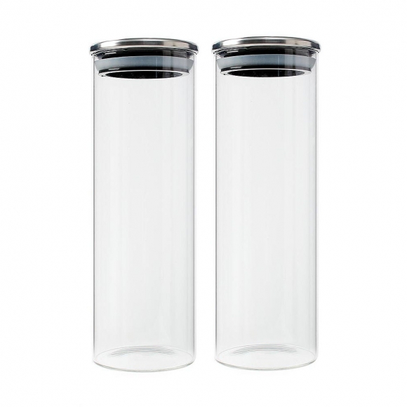 내열유리 밀폐보관 용기 열탕소독 견과류 원두 병 520ml 2P - 상품 이미지