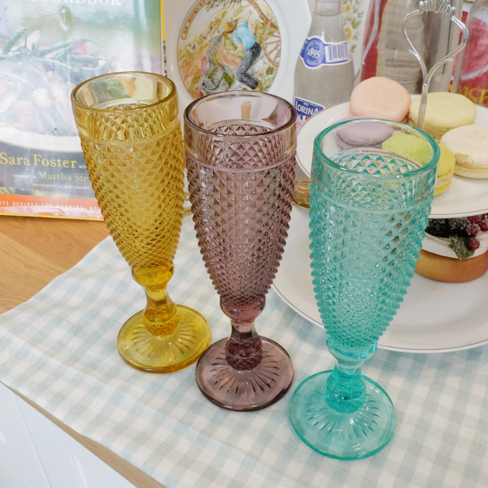 1+1컬러 팝 샴페인잔/ 결혼,집들이선물, 고블렛잔, 와인잔 - 상세 이미지 3