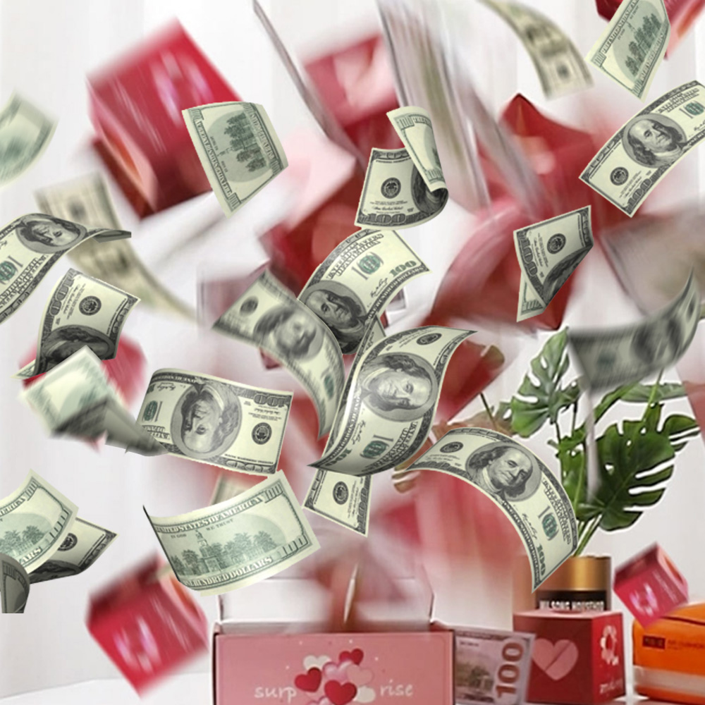 돈벼락 서프라이즈 용돈박스 반전선물 핑크12p