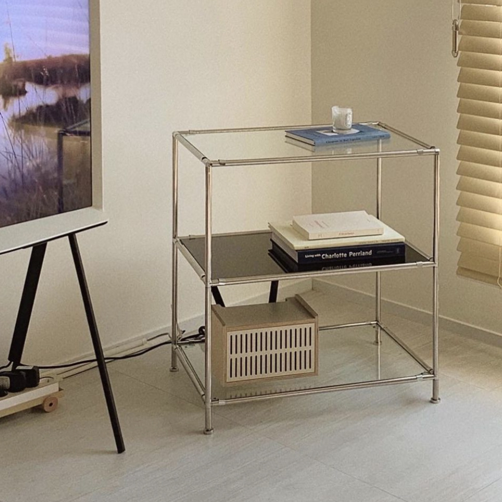 오그레 스테인레스 모듈 가구 3단 선반