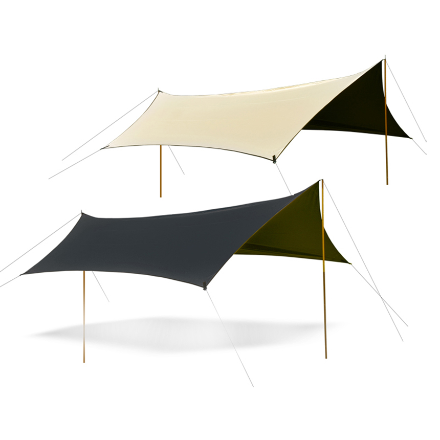 아릭시 헥사 타프 대형 캠핑 블랙코팅 타프 바람막이