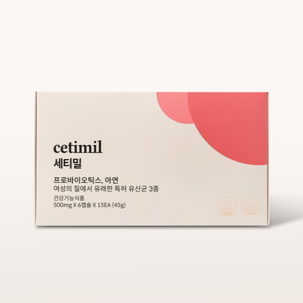 세티밀 여성 질 유래 유산균 90캡슐, 1개 제품 이미지