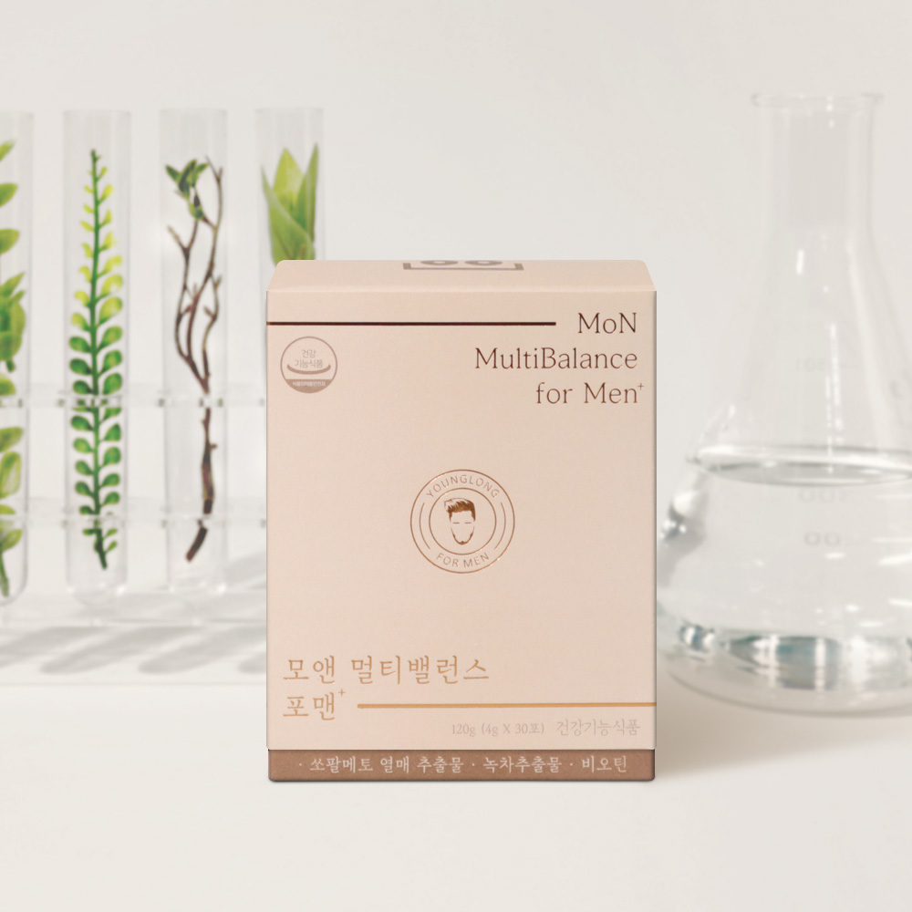 [평점4.7]모앤 멀티밸런스 포맨 [쏘팔메토 비오틴 카테킨]로르산 전립선 건강 약 1개월