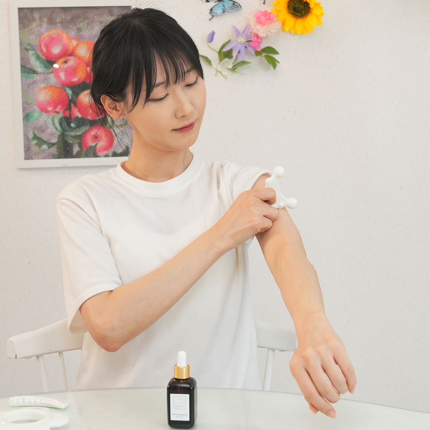 아로네이처 괄사즘 세라믹 도자기 괄사 마사지 림프순환 리프팅 디톡 얼굴 괄사 도구 이미지 6