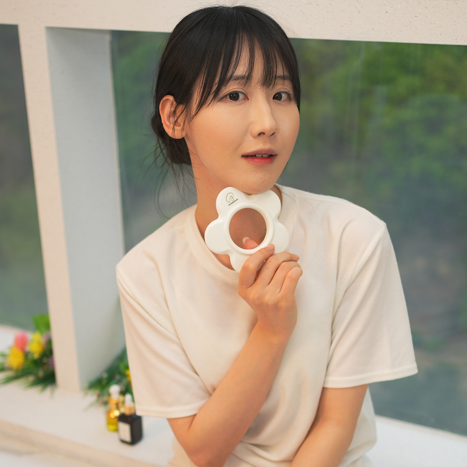 아로네이처 괄사즘 세라믹 도자기 괄사 마사지 림프순환 리프팅 디톡 얼굴 괄사 도구 - 상세 이미지 2