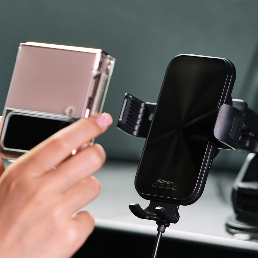[불스원] 듀얼코일 무선충전 차량용 핸드폰 거치대 15W 송풍구형