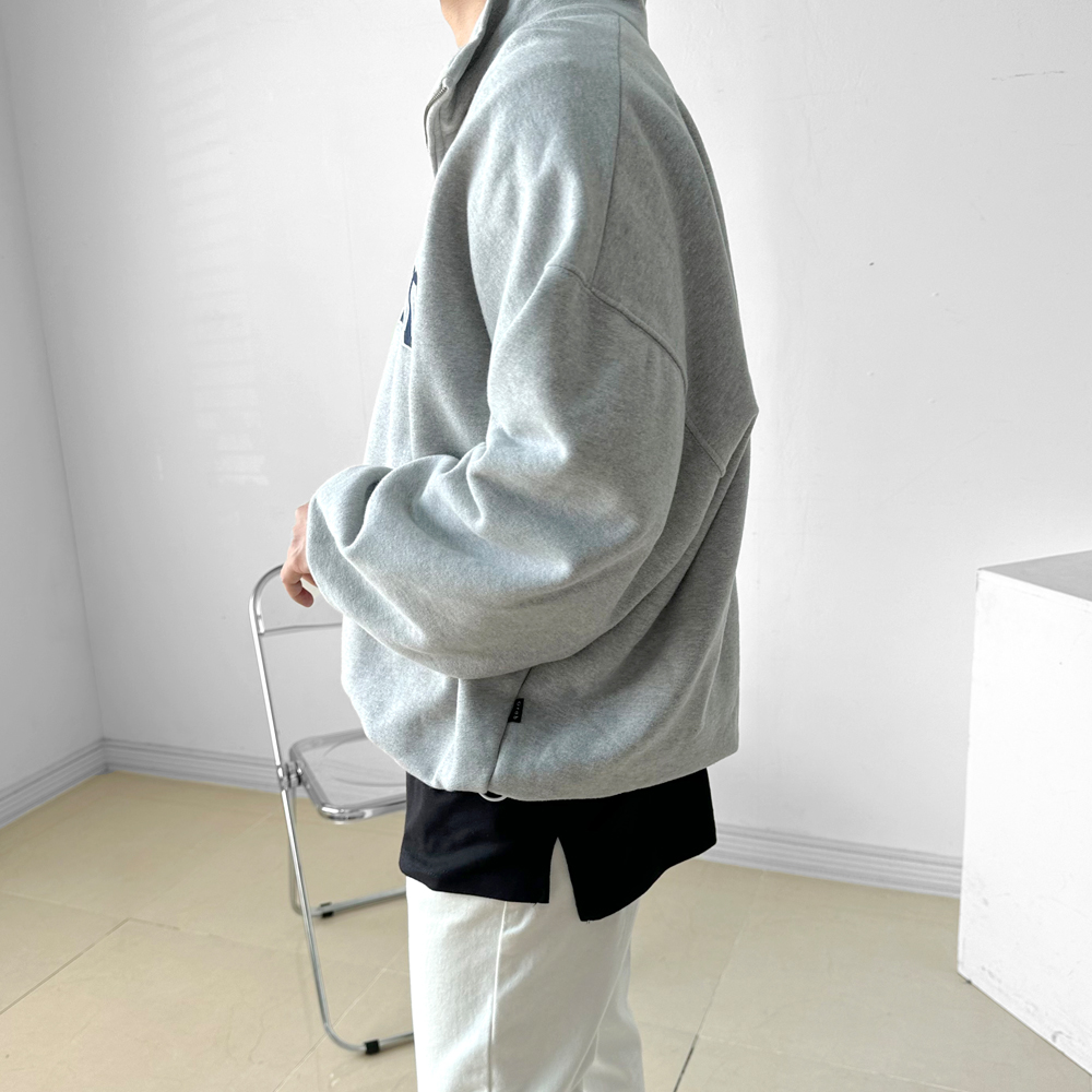 뉴싸인 남자 레이어드 반팔 무지 흰색 면티 이너 티셔츠 이미지 3
