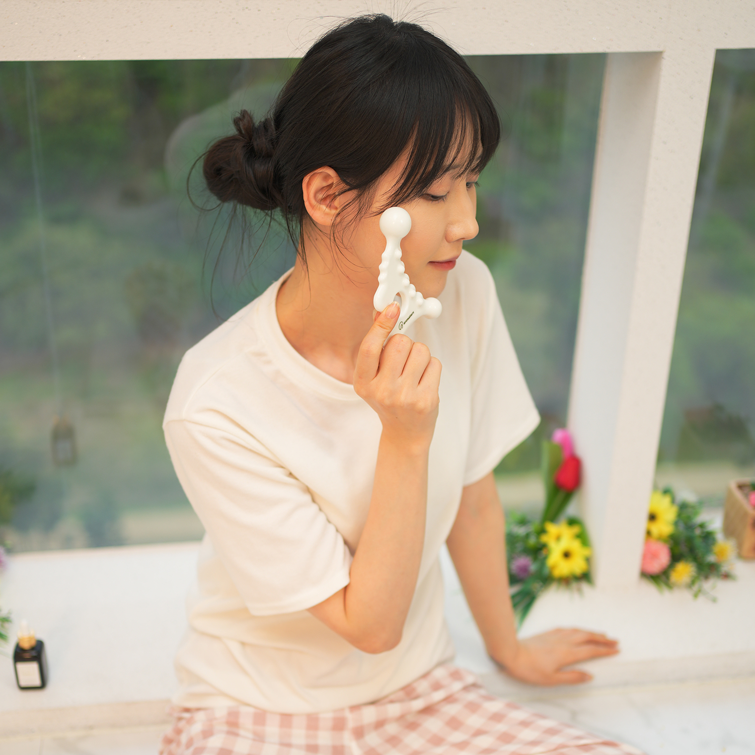 아로네이처 괄사즘 세라믹 도자기 괄사 마사지 림프순환 리프팅 디톡 얼굴 괄사 도구 이미지 8
