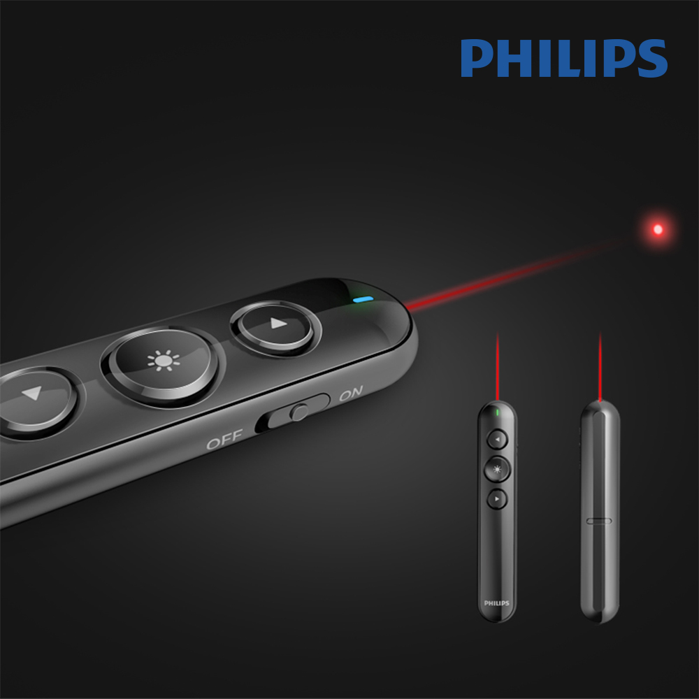 필립스 SPT9404 프리젠터 레이저 포인트 PPT포인터 리모컨 지시봉 빔 포인터 프리젠테이션