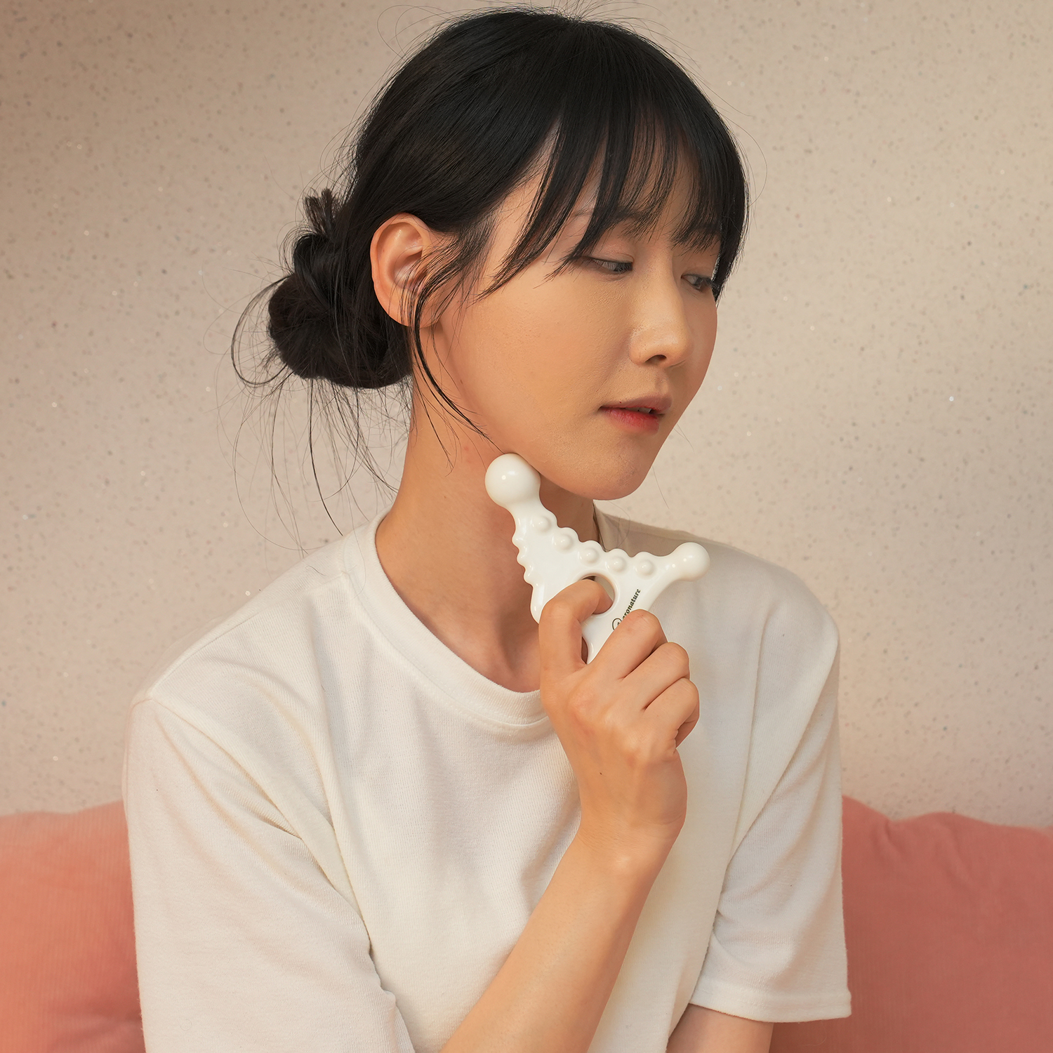 아로네이처 괄사즘 세라믹 도자기 괄사 마사지 림프순환 리프팅 디톡 얼굴 괄사 도구 - 상세 이미지 3
