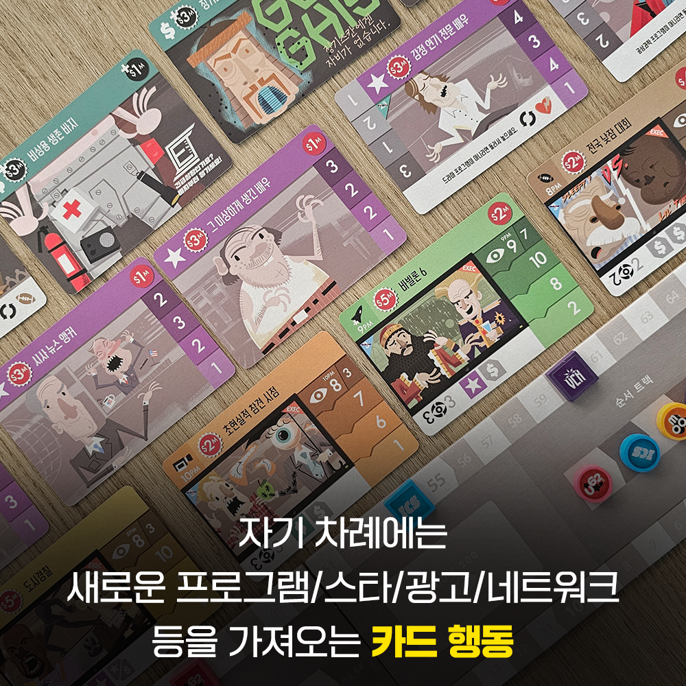 네트워크 시청률전쟁 보드게임 전략 방송 - 상세 이미지 5