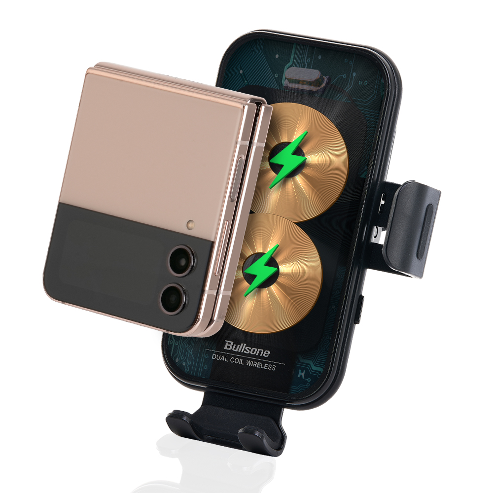 [불스원] 듀얼코일 무선충전 차량용 핸드폰 거치대 15W 송풍구형